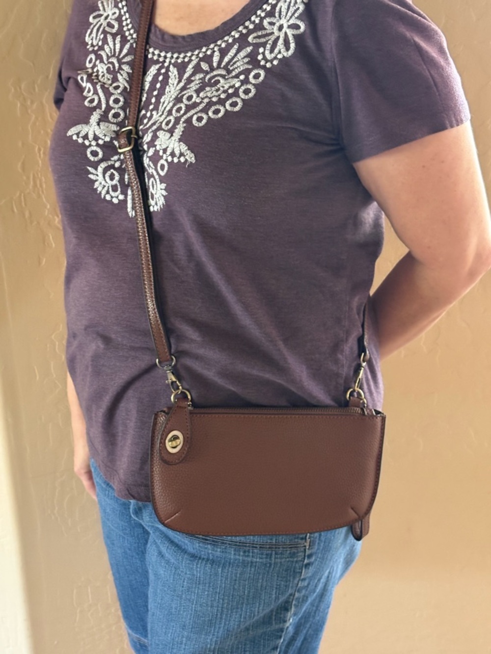 Joy Susan Crossbody Wristlet Clutch